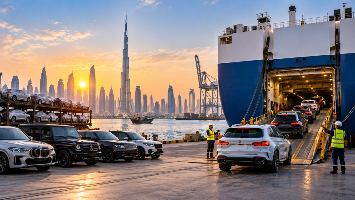 Car shipping company in Dubai vehicle export