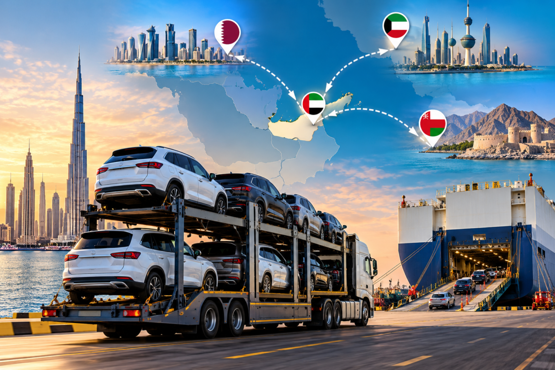 Car shipping from UAE to the Gulf - Oman, Qatar and Kuwait routes