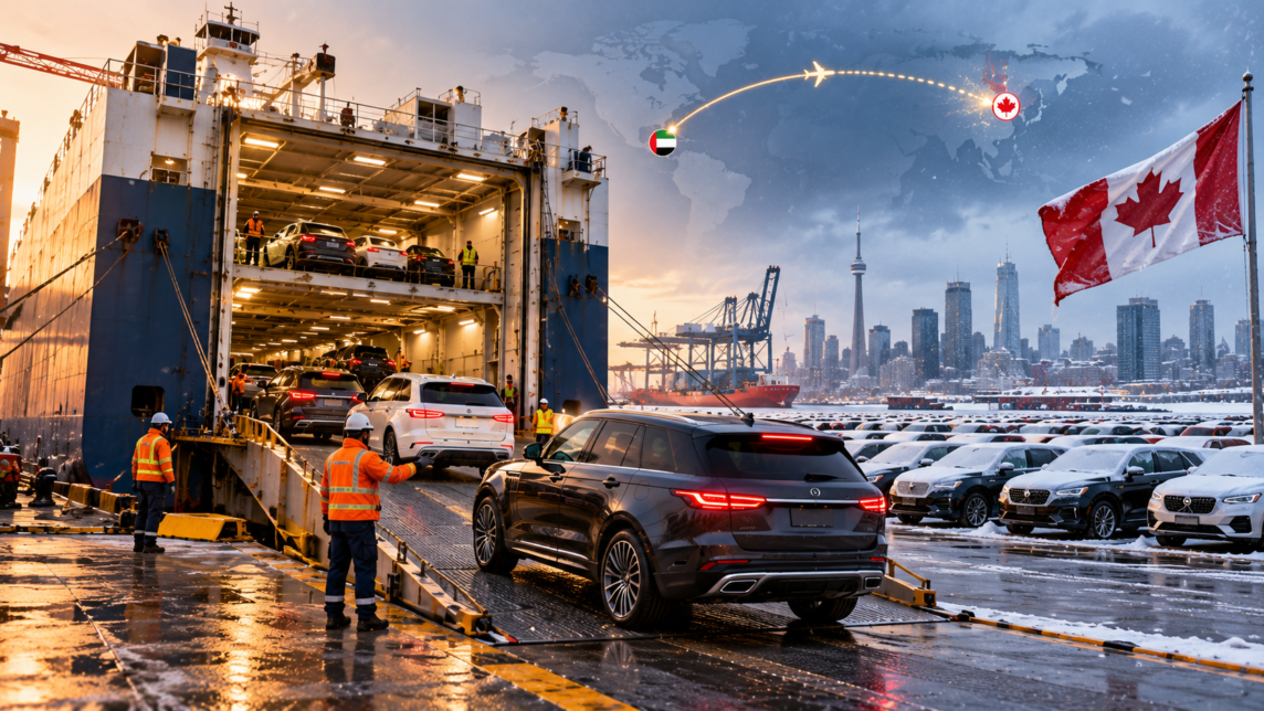 car shipping from uae to canada